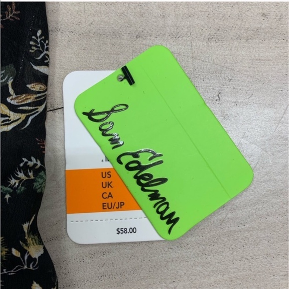 HP🎉NEW Sam Edelman Chiffon Floral Kimono Coverup Lightweight Cardigan Layer Top - Picture 6 of 8